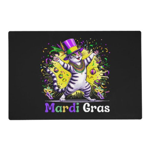 Cats Kitten Kitty Mardi Gras Festival Party Placemat