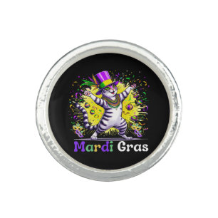 Cats Kitten Kitty Mardi Gras Festival Party Ring