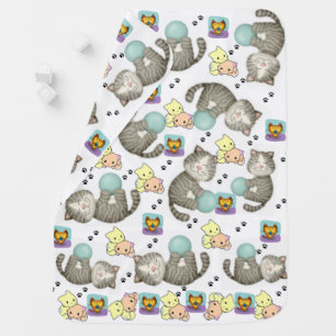 Cats Kittens Meow Baby Blanket