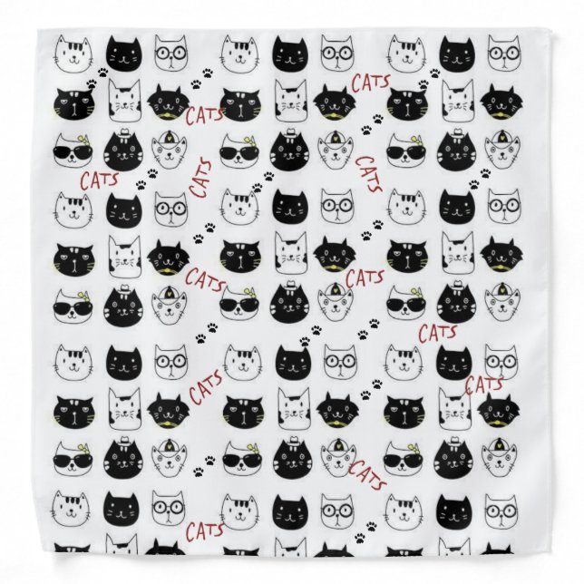 Cats Kittens Meow Bandana (Front)