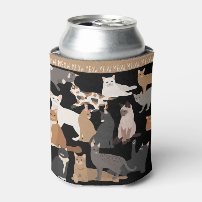 Cats | Kitty Cat Mom / Dad | Pet Lovers Can Cooler (Can Front)
