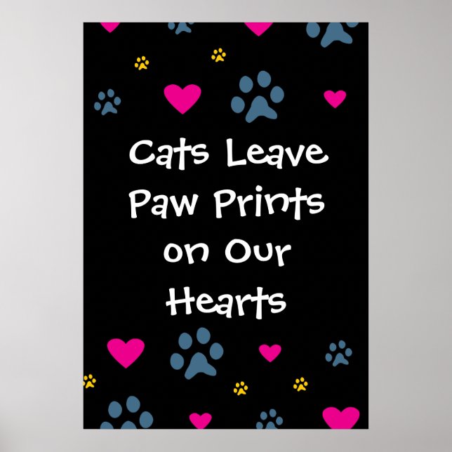 Cats Leave Paw Prints on Our Hearts (Front)