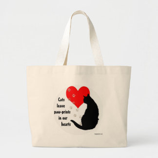 cats_leave_pawprints2.jpg large tote bag