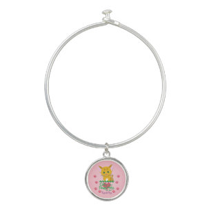 Cats Leave Pawprints Bangle Bracelet