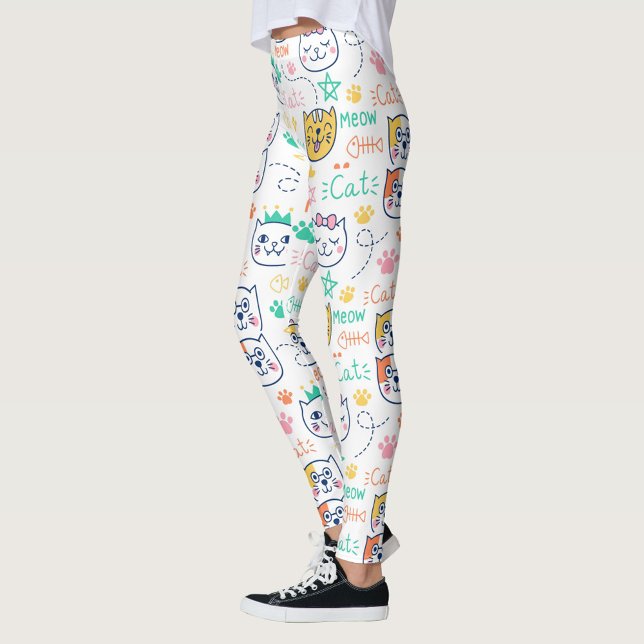 Cats Leggings (Cartoonish style cat leggings!)