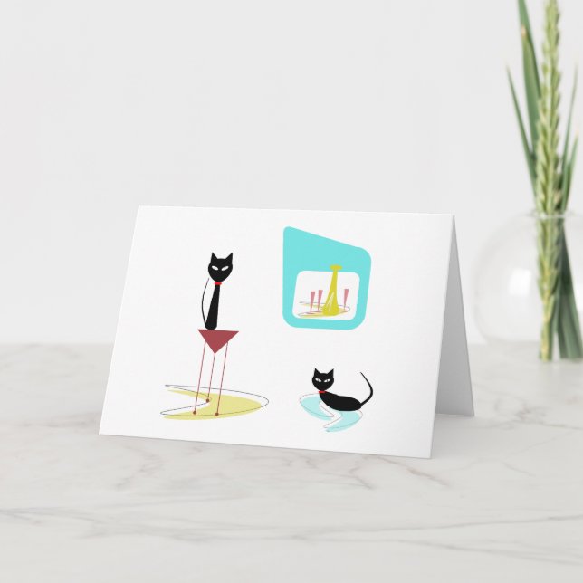 CATS LETTERPRESS THANK YOU CARD (Front)