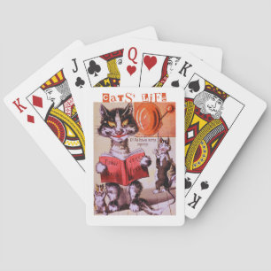 Cat's Life - Life is Funny ! Be a Cat! Poker Cards