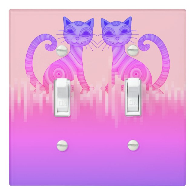 Cats Light Switch Cover (In Situ)
