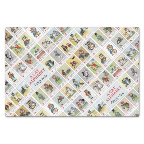 Cats Louis Wain Background Color Changeable Tissue Paper