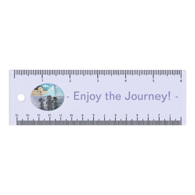 Cats Louvre Paris - Enjoy Ruler - 6 inch  (Front)