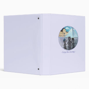 Cats Louvre Paris - Enjoy Scrapbook/Album  3 Ring Binder