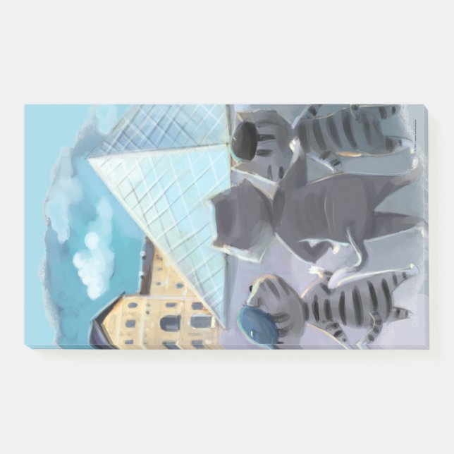 Cats Louvre Paris - Notes 10" x 6" (Front)