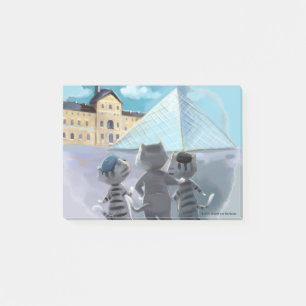 Cats Louvre Paris - Notes 4" x 3"