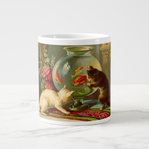 Cats Love Fish Jumbo Mug