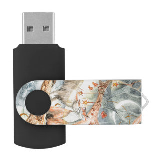 Cats' love flash drive