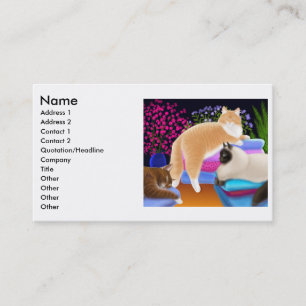 Cats Love Fresh Laundry Profile Card