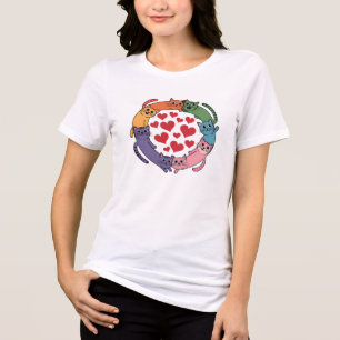 Cats Love Tri-Blend Shirt