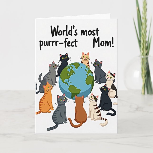 Cats Love World Mother Card (Front)