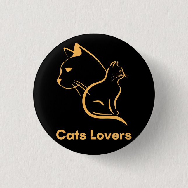 Cats Lover Button (Front)