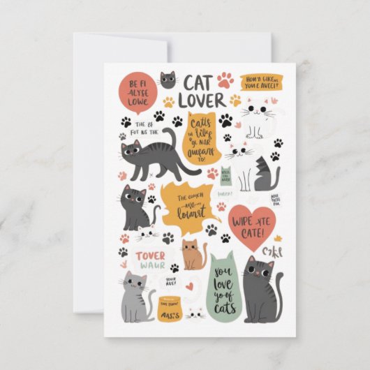 Cats Lover T-Shirt – Cute & Funny Cat Lover Shirt (Back)