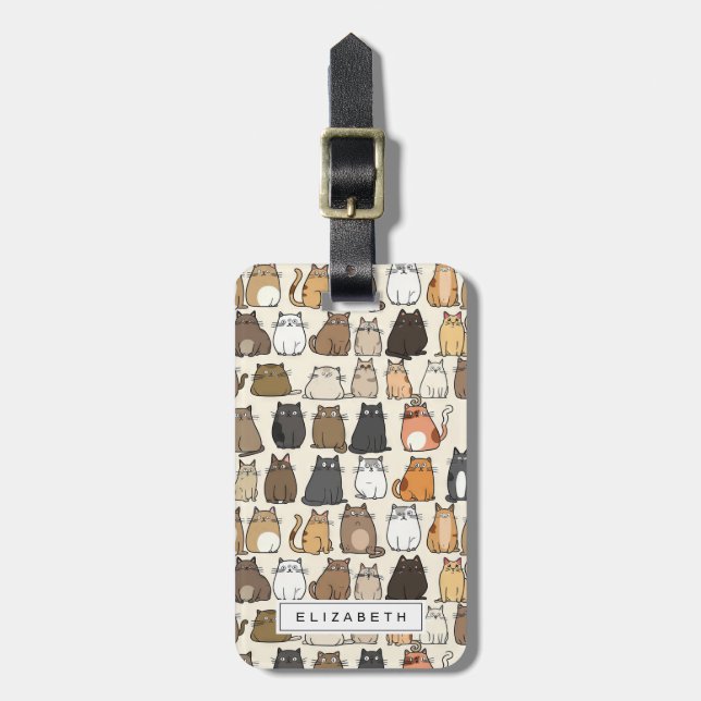Cats Luggage Tags (Front Vertical)