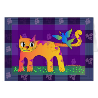 Cat's Lunch by Debbie Jensen Cards