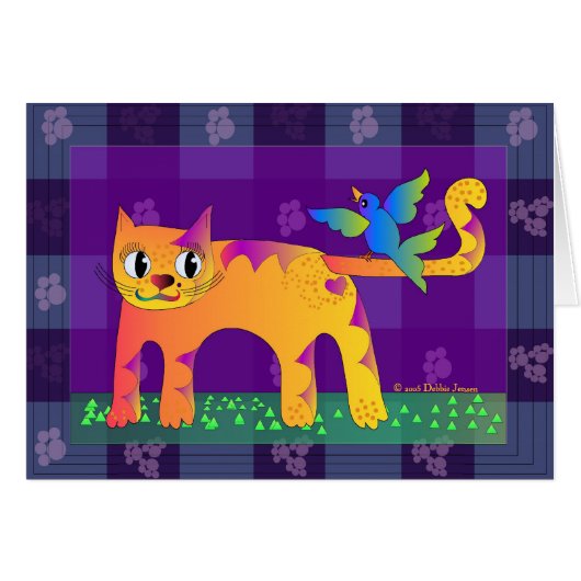 Cat's Lunch by Debbie Jensen Cards (Front Horizontal)