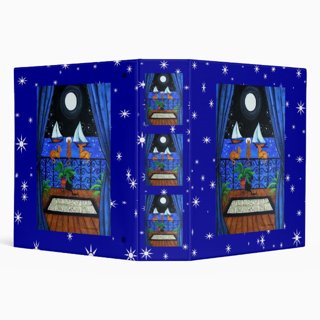 Cats Magical Night Nite Magic Binder (Background)