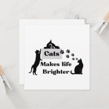 Cats Make Life Brighter – Cute Cat Lover I