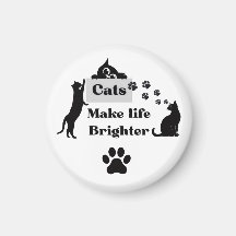 Cats Make Life Brighter – Sweet Cat Lover Inspira