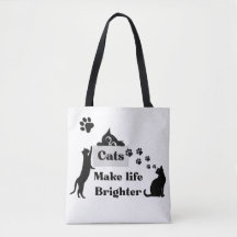 Cats Make Life Brighter – Sweet Cat Lover Inspira