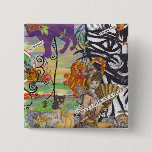 Cats May Look at a Queen Button