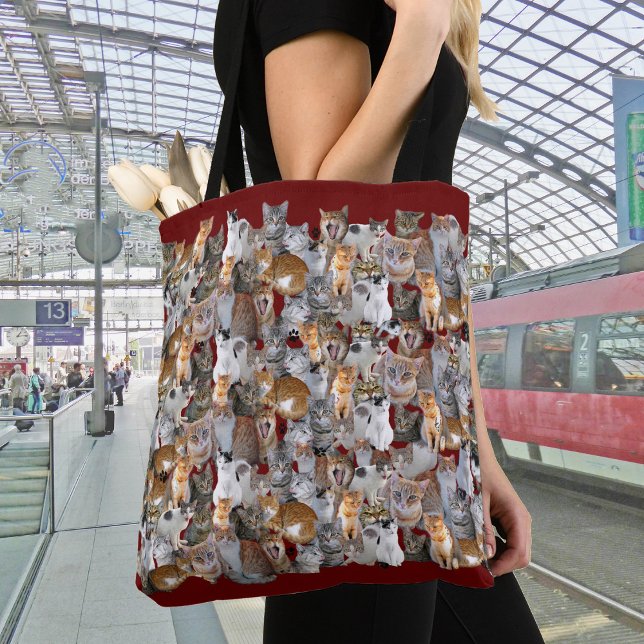 Cats meeting point tote bag (Creator Uploaded)