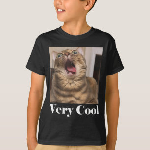 Cats Meme Graphic Silly Cat Humor Funny Cat Very C T-Shirt