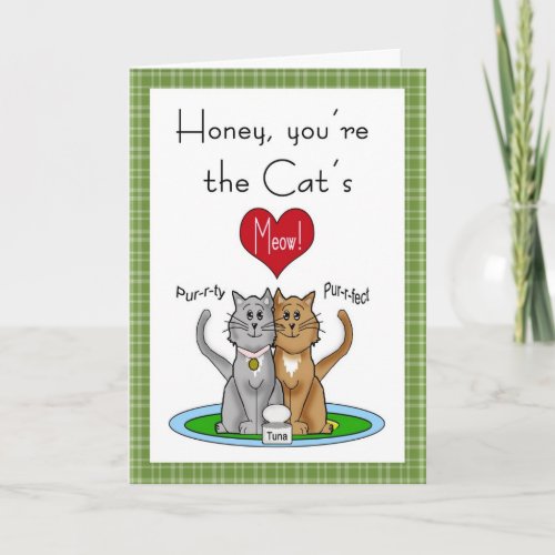 Cats Meow Anniversary Card