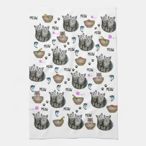 Cats Meow Kitchen Hand Towel