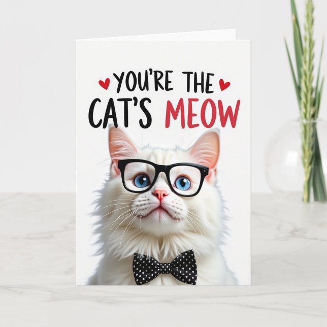 Cats Meow Mothers Day Hearts Card (Front)