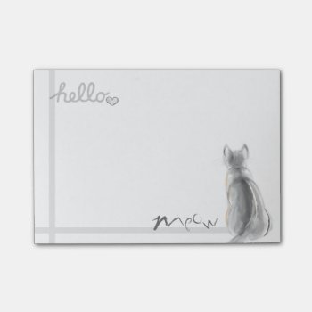 Cat's Meow Post-it Notes by Siberianmom at Zazzle
