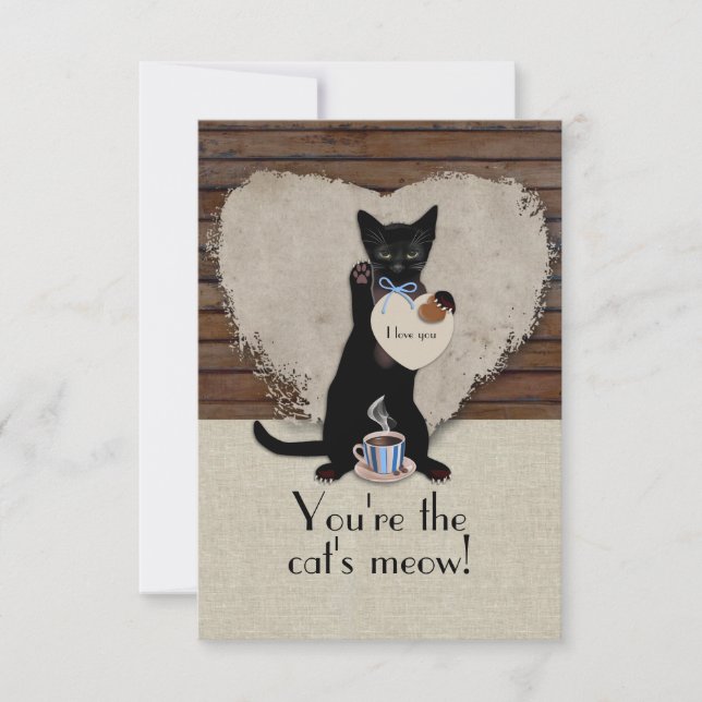 Cat's Meow Valentine Card (Front)
