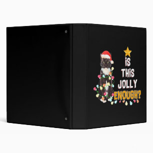 Cats Merry Chirstmas 3 Ring Binder