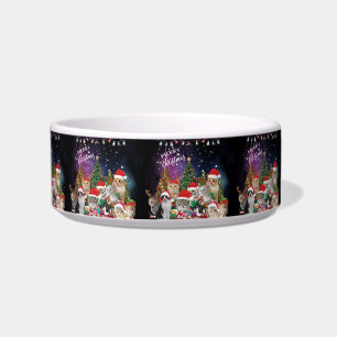 Cats Merry Christmas Light  Bowl