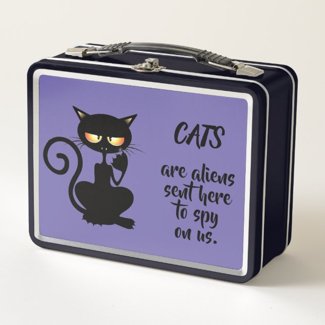 cats metal lunch box (Front)