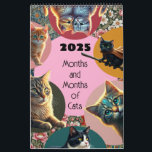 Cats months cat lover kitten crazy calendar<br><div class="desc">A cat for every month of the year!</div>