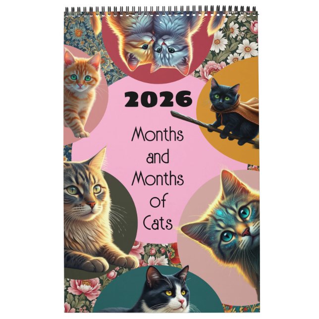 Cats months cat lover kitten crazy calendar (Cover)