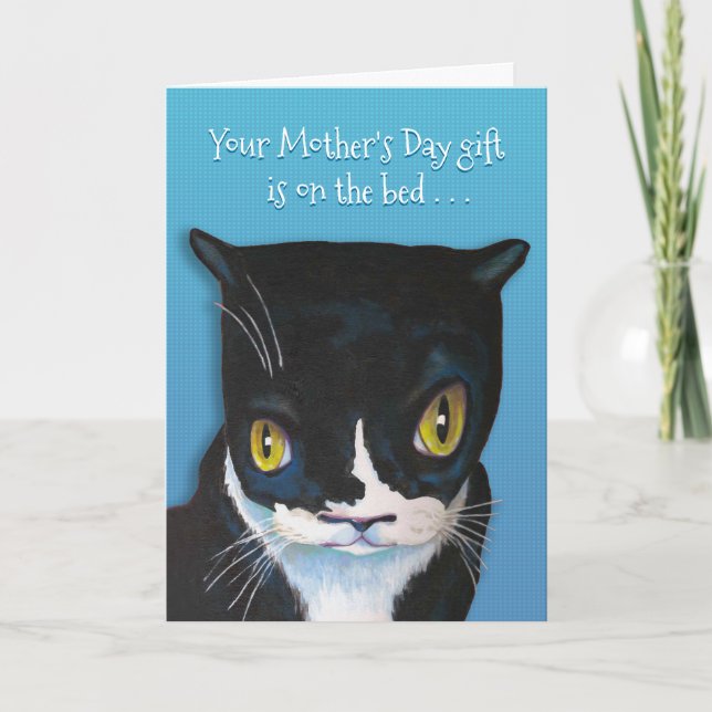 Cat's Mother's Day SURPRISE! Card (Front)