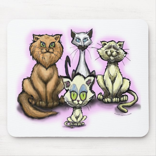 Cats Mouse Pad (Front)