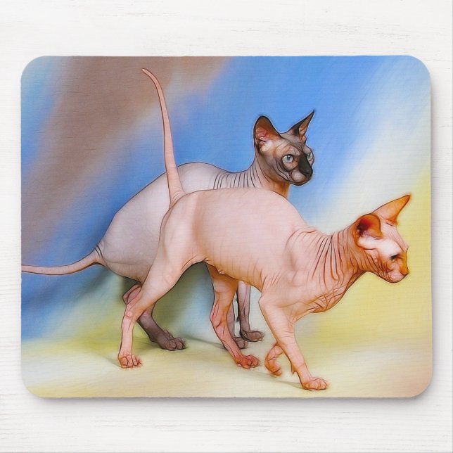 cats mouse pad (Front)