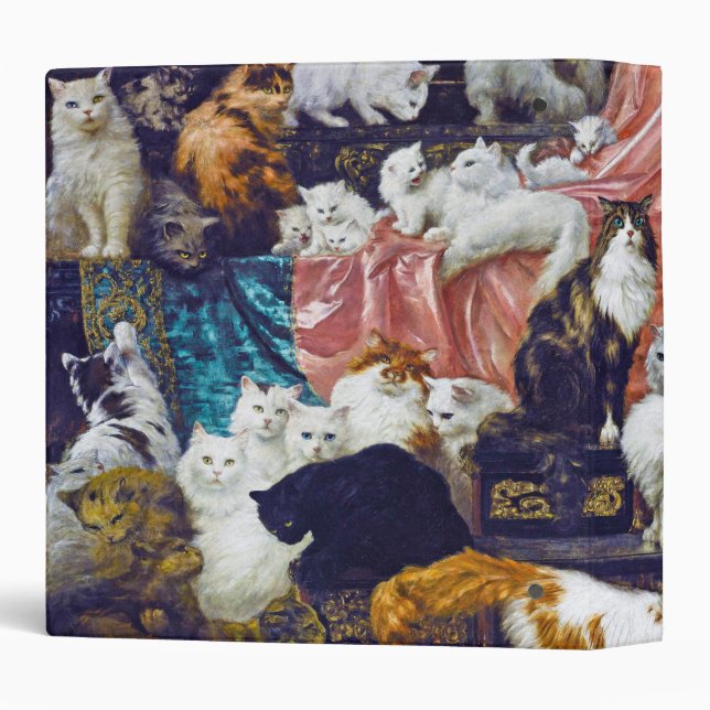 Cats (My Wife's Lovers), Carl Kahler 3 Ring Binder (Back/Spine)