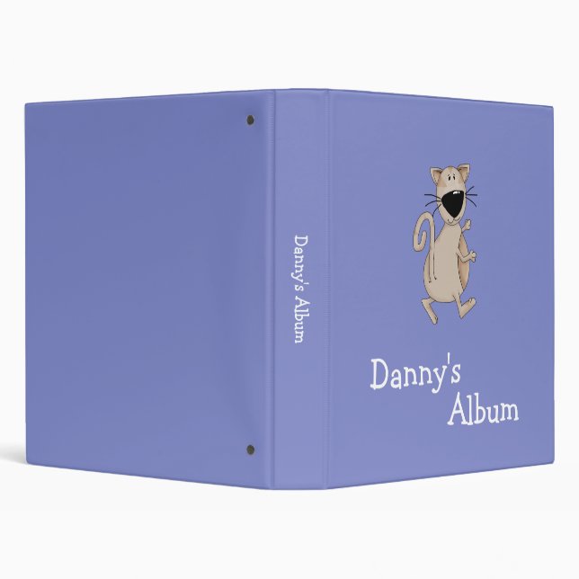 Cats 'n' Dogs · Brown Cat 3 Ring Binder (Background)