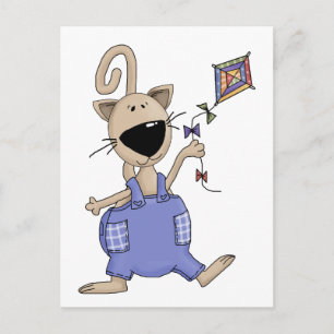 Cats 'n' Dogs · Cat with Kite Postcard